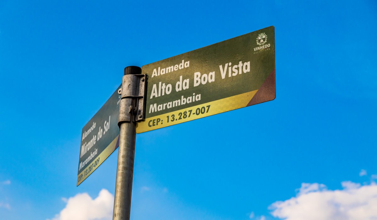 Street sign in Brazil