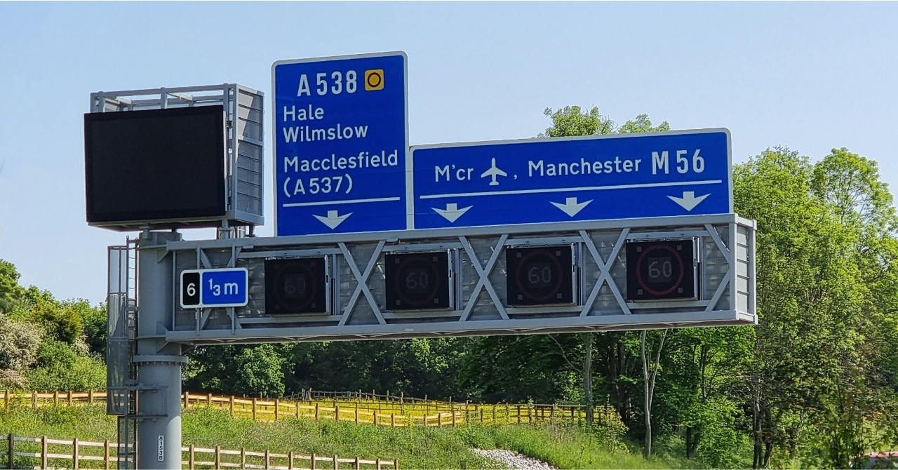 OL-1200 Anti-Dew Protects Overhead Signs in the UK
