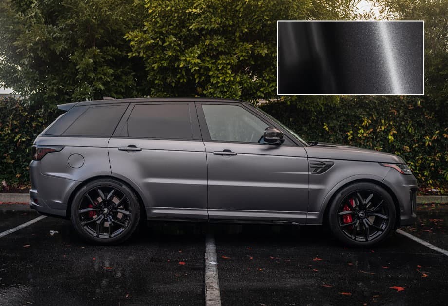 Satin metallic dark grey