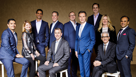 equipe de liderança corporativa