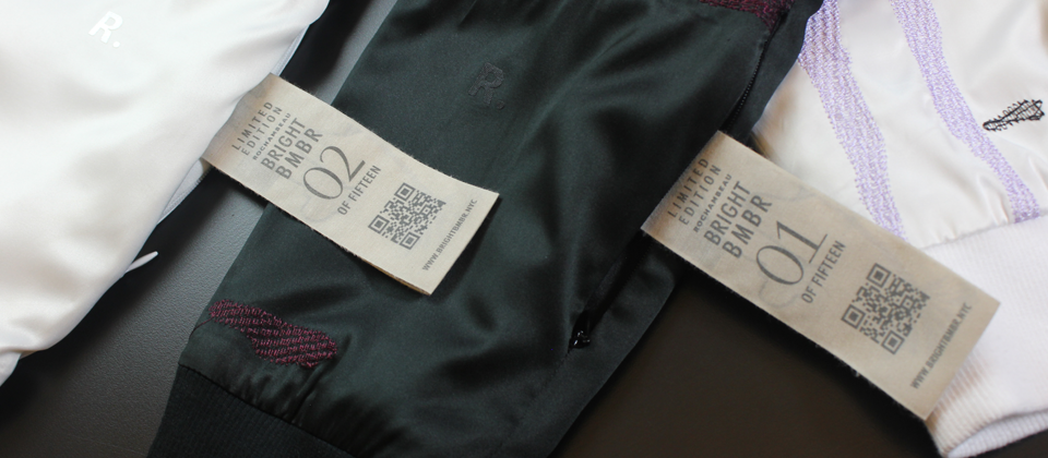 Factory High Quality Clothes Woven Care Woven Label Custom Garment
